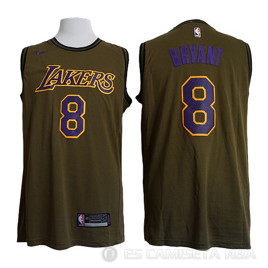 Camiseta Kobe Bryant #8 Los Angeles Lakers Verde - Haga un click en la imagen para cerrar
